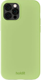 Holdit Silicone Case voor de Apple iPhone 12 (Pro) - Matcha Groen