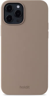 Holdit Silicone Case voor de Apple iPhone 12 (Pro) - Mocha Brown Bruin