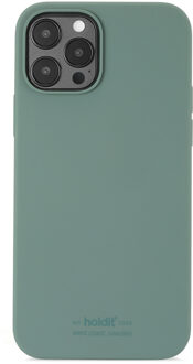 Holdit Silicone Case voor de Apple iPhone 12 (Pro) - Moss Green Groen