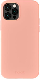 Holdit Silicone Case voor de Apple iPhone 12 (Pro) - Pink Grape Roze