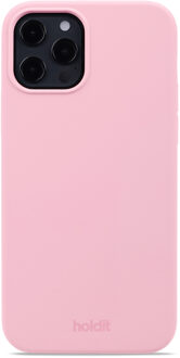 Holdit Silicone Case voor de Apple iPhone 12 (Pro) - Pink Roze