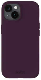 Holdit Silicone Case voor de Apple iPhone 14 / 13 - Deep Plum Paars
