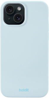Holdit Silicone Case voor de Apple iPhone 14 / 13 - Mineral Blue Lichtblauw