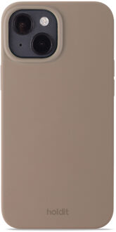 Holdit Silicone Case voor de Apple iPhone 14 / 13 - Mocha Brown Bruin