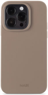 Holdit Silicone Case voor de Apple iPhone 14 Pro - Mocha Brown Bruin
