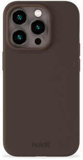 Holdit Silicone Case voor de Apple iPhone 15 Pro - Chocolate Bruin