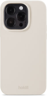 Holdit Silicone Case voor de Apple iPhone 15 Pro - Light Beige