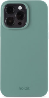 Holdit Silicone Case voor de Apple iPhone 15 Pro Max - Moss Green Groen