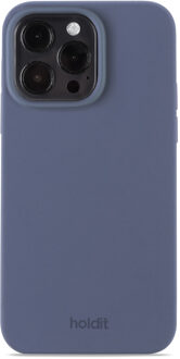 Holdit Silicone Case voor de Apple iPhone 15 Pro Max - Pacific Blue Donkerblauw