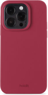 Holdit Silicone Case voor de Apple iPhone 15 Pro - Red Velvet Donkerrood