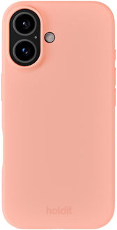 Holdit Silicone Case voor de Apple iPhone 16 - Pink Grape Roze