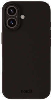 Holdit Silicone Case voor de Apple iPhone 16 Plus - Zwart