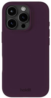 Holdit Silicone Case voor de Apple iPhone 16 Pro - Deep Plum Paars