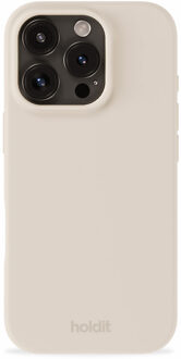 Holdit Silicone Case voor de Apple iPhone 16 Pro Max - Light Beige