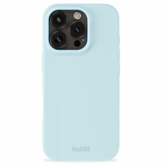 Holdit Silicone Case voor de Apple iPhone 16 Pro Max - Mineral Blue Lichtblauw