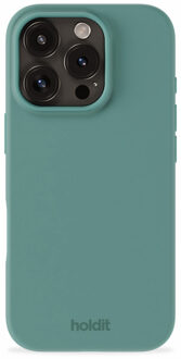 Holdit Silicone Case voor de Apple iPhone 16 Pro Max - Moss Green Groen