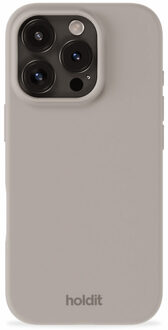 Holdit Silicone Case voor de Apple iPhone 16 Pro Max - Taupe Bruin