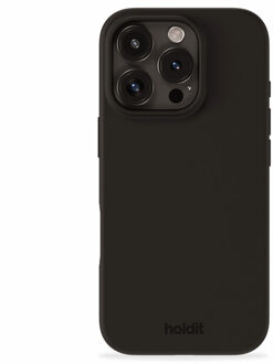 Holdit Silicone Case voor de Apple iPhone 16 Pro Max - Zwart