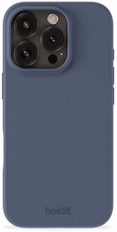 Holdit Silicone Case voor de Apple iPhone 16 Pro - Pacific Blue Donkerblauw