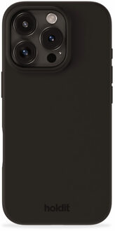 Holdit Silicone Case voor de Apple iPhone 16 Pro - Zwart