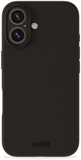 Holdit Silicone Case voor de Apple iPhone 16 - Zwart