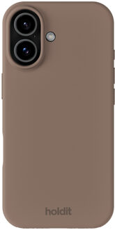 Holdit Silicone Case voor de Apple iPhone 17 - Mocha Brown Bruin