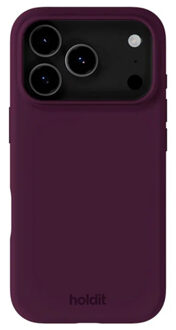 Holdit Silicone Case voor de Apple iPhone 17 Pro - Deep Plum Paars