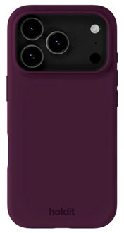 Holdit Silicone Case voor de Apple iPhone 17 Pro Max - Deep Plum Paars