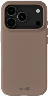 Holdit Silicone Case voor de Apple iPhone 17 Pro Max - Mocha Brown Bruin