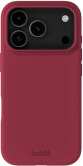 Holdit Silicone Case voor de Apple iPhone 17 Pro Max - Red Velvet Donkerrood