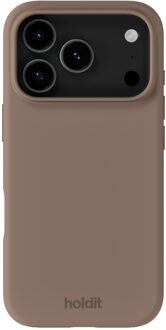 Holdit Silicone Case voor de Apple iPhone 17 Pro - Mocha Brown Bruin