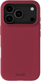 Holdit Silicone Case voor de Apple iPhone 17 Pro - Red Velvet Donkerrood
