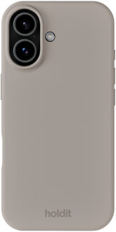 Holdit Silicone Case voor de Apple iPhone 17 - Taupe Bruin