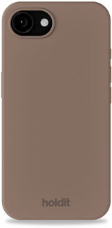 Holdit Silicone Case voor de Apple iPhone 17e / 16e - Mocha Brown Bruin