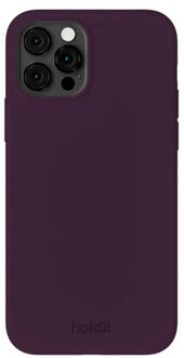 Holdit Silicone Case voor de iPhone 12 / 12 Pro - Deep Plum Paars