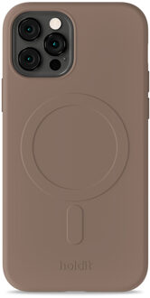 Holdit Soft MagSafe Case voor de Apple iPhone 12 (Pro) - Mocha Brown Bruin