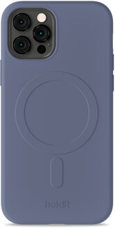 Holdit Soft MagSafe Case voor de Apple iPhone 12 (Pro) - Pacific Blue Blauw