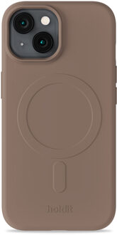 Holdit Soft MagSafe Case voor de Apple iPhone 13/14/15/16e - Mocha Brown Bruin