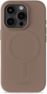 Holdit Soft MagSafe Case voor de Apple iPhone 16 Pro - Mocha Brown Bruin