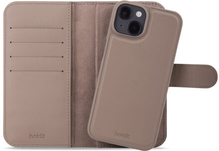 Holdit Wallet Case Magnet Plus voor de Apple iPhone 15 - Mocha Brown Bruin