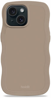 Holdit Wavy Case voor de Apple iPhone 13/14/15/16e - Mocha Brown Bruin