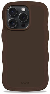 Holdit Wavy Case voor de Apple iPhone 14 Pro Max - Chocolate Bruin