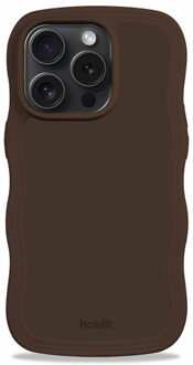 Holdit Wavy Case voor de Apple iPhone 15 Pro Max - Chocolate Bruin