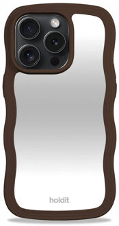 Holdit Wavy Case voor de Apple iPhone 15 Pro Max - Chocolate Mirror Bruin