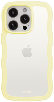 Holdit Wavy Case voor de Apple iPhone 15 Pro Max - Lemonade Geel
