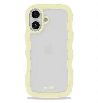 Holdit Wavy Case voor de Apple iPhone 16 - Lemonade Geel