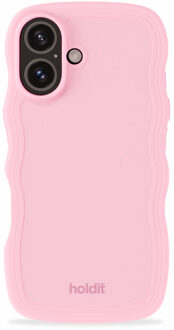 Holdit Wavy Case voor de Apple iPhone 16 - Pink Roze