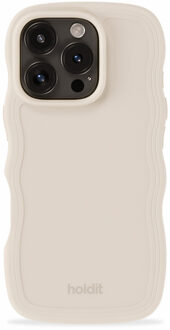 Holdit Wavy Case voor de Apple iPhone 16 Pro Max - Light Beige