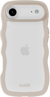 Holdit Wavy Case voor de Apple iPhone Air - Transparent / Light Beige