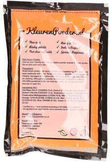 Holi poeder oranje 100 gram - Kleurpoeder